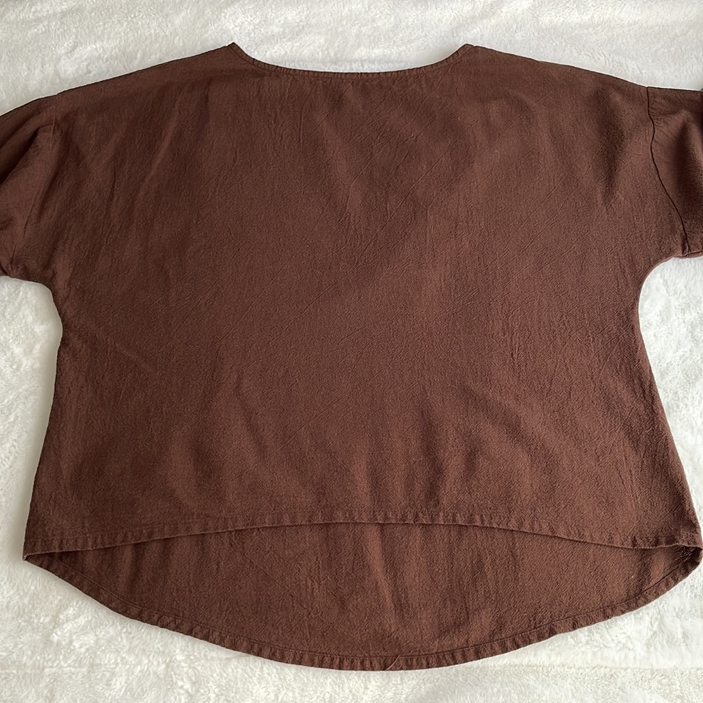 Soft Surroundings Oversized Blouse Drop Shoulder Top Sz XL - Picture 6 of 12